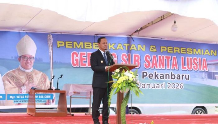 SLB Santa Lusia Berdiri Megah dari Dana Umat, Wali Kota Pekanbaru: Ini Pelajaran Berharga