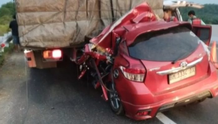 Toyota Yaris Ringsek di Tol Pekanbaru–Dumai, Satu Orang Meninggal Dunia
