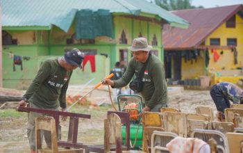 Satpol PP Riau Pulihkan Sekolah Terdampak Banjir di Aceh, Kerja Kemanusiaan Rampung Empat Hari
