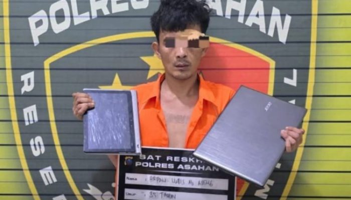 Sat Reskrim Polres Asahan Menangkap Pelaku Kasus Pencurian Dengan Pemberatan