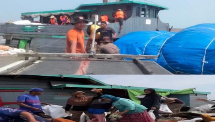 KLM Prima Setia Karam di Selat Bengkalis, Ombak Besar Tinggalkan Riuh di Pantai Sepahat