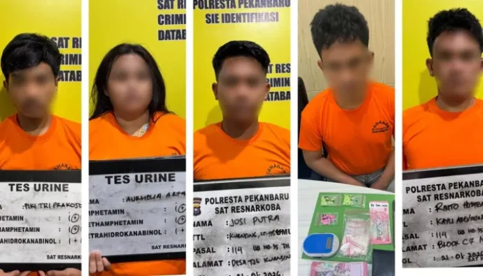 Transaksi Ekstasi di Kosan Daya Terbongkar, 5 Orang Diamankan Polisi