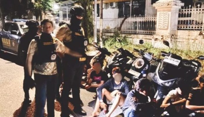 Tim Raga Polresta Pekanbaru Sapu Titik Rawan, 28 Motor Knalpot Brong Diamankan