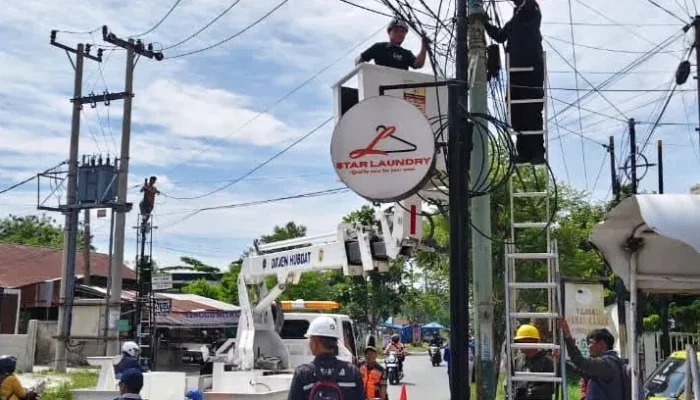 Kabel Udara Jadi Sorotan, Pemko Pekanbaru Wajibkan Operator Lapor Peta Jaringan