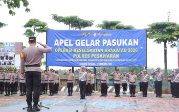 Cipta Kondisi Jelang Idulfitri, Polres Pesawaran Gelar Operasi Keselamatan Krakatau 2026